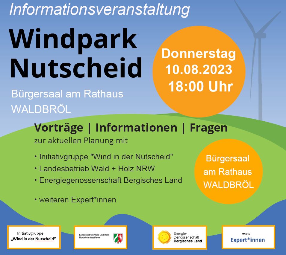 Einladungs-Plakat Informationsveranstaltung Waldbröl